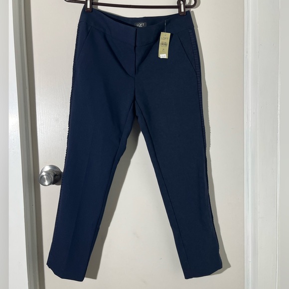 Loft navy dress pants. - Picture 2 of 5
